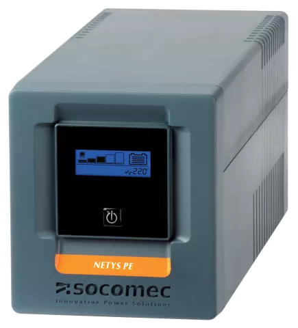 Socomec NeTYS PE 1000VA UPS AVR Stepwave LCD Display 1xUSB Cable and Battery Included