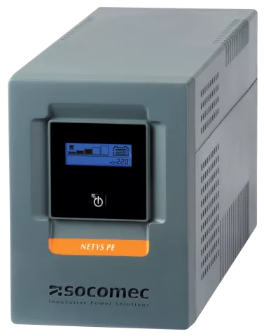 Socomec NeTYS PE 2000VA UPS AVR Stepwave LCD Display 1xUSB Cable and Battery Included