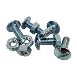 Black Smiths Gutter Bolt 3/16"x1&1/2" Mushroom Slotted Zinc 50pc