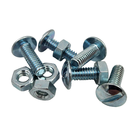 Black Smiths Gutter Bolt 3/16"x1&1/2" Mushroom Slotted Zinc 50pc