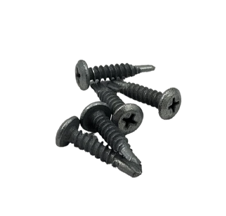 Black Smiths Tek Screw 8Gx12mm Wafer Head Phillips Zinc 100pc