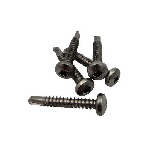 Black Smiths Tek Screw 10Gx25mm Square Drive Stainless Steel 100pc