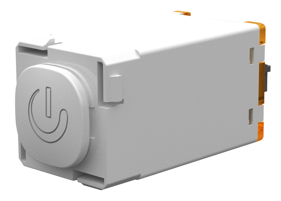 Vynco S/G Mech Dimmer Push Button Universal White