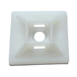 Dynamix Cable Tie Mount Self Adhesive 28 x 28mm Nylon Natural