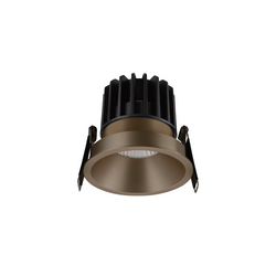 Glight 11W Recessed Fixed Downlight RA90 3000K 60D Triac IP54 IC-F Light Bronze Dim