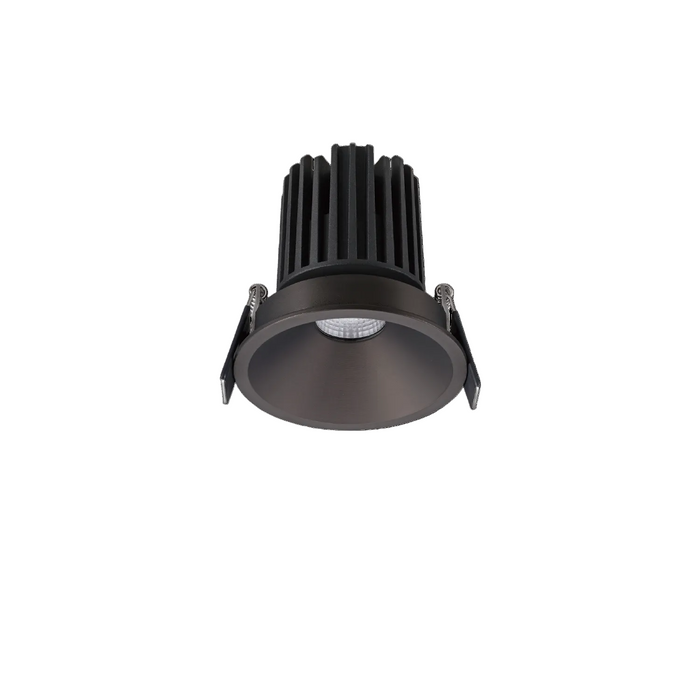Glight 8W Recessed Fixed Downlight RA90 3000K 38D Triac IP54 IC-F Dark Bronze Dim