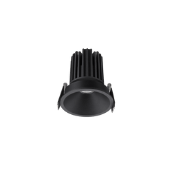 Glight 8W Recessed Tiltable Downlight RA90 3000K 38D Triac  IP54 IC-F Black Dim