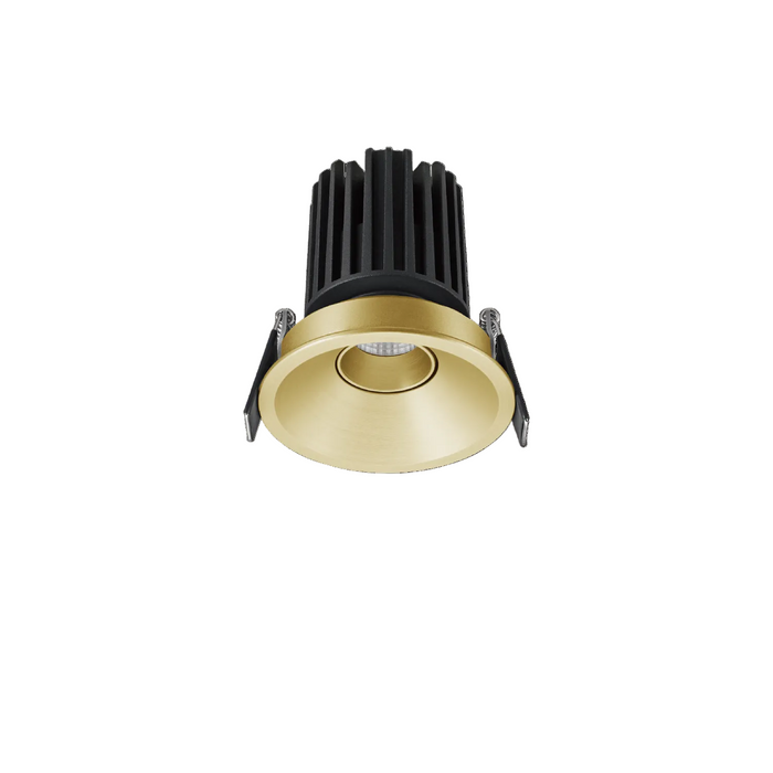 Glight 8W Recessed Tiltable Downlight RA90 3000K 38D Triac IP54 IC-F Gold Dim