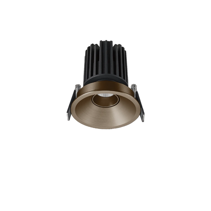 Glight 8W Recessed Tiltable Downlight RA90 3000K 38D Triac IP54 IC-F Light Bronze Dim