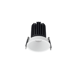 Glight 8W Recessed Fixed Downlight RA90 3000K 38D Triac Dim White IP54IC-F