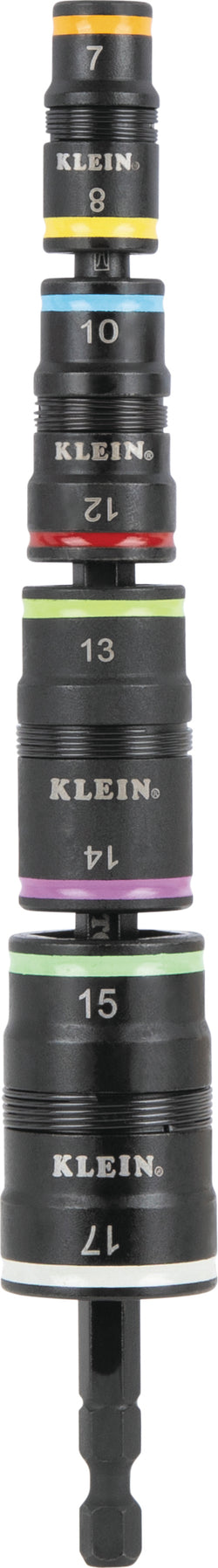 Klein 8In1 Impact Rated Flip Socket Set - Met 7 To 17mm