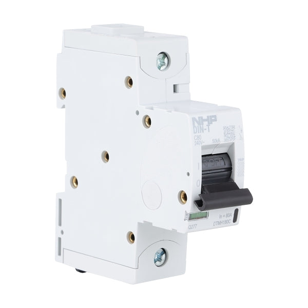 NHP MCB DIN-T 10H 1P 80A C Curve