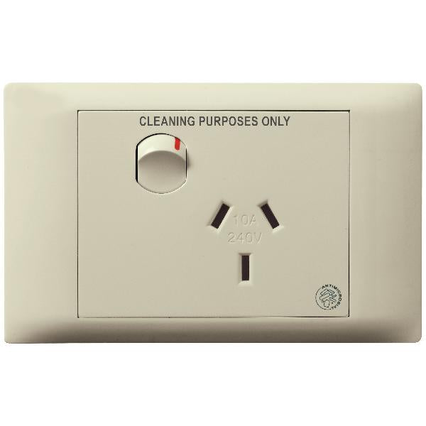 Legrand HPM E-COM 10A SINGLE PPT CH & ANTI MIC RES CLEAN ENG BEIGE