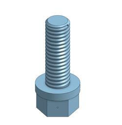 Multistrut Screw Hex M8X16 Flanged ZP