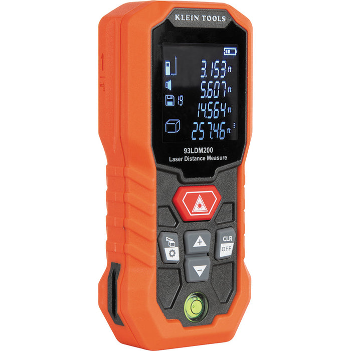 Klein A-93LDM200 Laser Distance Measurer - 61mtrs (200FT)
