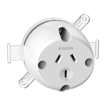 PDL Surface Socket 3 Pin 10A 230/240VAC