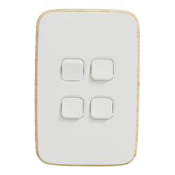 Iconic Essence Switch Vert 4G 20A 230/240V Arctic White