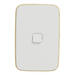 Iconic Essence Switch Vert 1G 20A 230/240V Arctic White