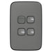 Iconic Essence Switch Vert 4G 20A 230/240V Ash Grey