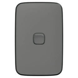 Iconic Essence Switch Vert 1G 20A 230/240V Ash Grey