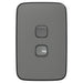 Iconic Essence Switch Vert 2G 20A 230/240V Ash Grey