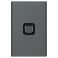 Iconic Styl Switch Vert 1G 20A 230/240V Silver Shadow