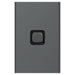 Iconic Styl Switch Vert 1G 20A 230/240V Silver Shadow