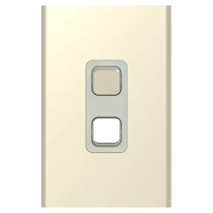 Iconic Styl Switch Vert 2G 20A 230/240V Crowne