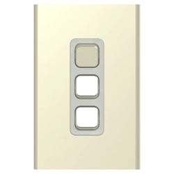 Iconic Styl Switch Vert 3G 20A 230/240V Crowne