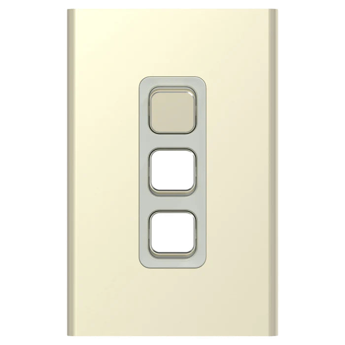 Iconic Styl Switch Vert 3G 20A 230/240V Crowne