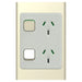 Iconic Socket Sw Vert Twin 10A 230/240V Crowne