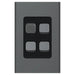 Iconic Styl Switch Vert 4G 20A 230/240V Silver Shadow