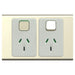 Iconic Socket Sw Horiz Twin 10A 230/240V Crowne