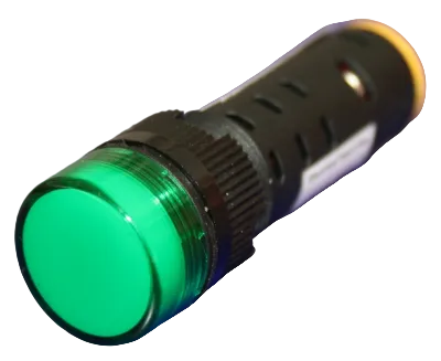 EIC Denker 16mm Indicating Light Green 220VAC LED Screw Terminals IP40