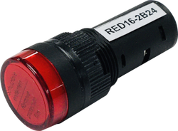 EIC Denker 16mm Indicating Light Red 220VAC LED Screw Terminals IP40