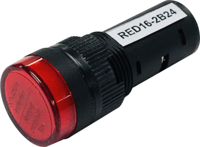 EIC Denker 16mm Indicating Light Red 220VAC LED Screw Terminals IP40
