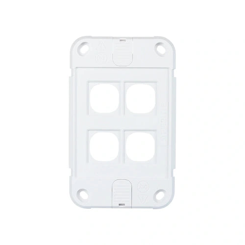 Pierlite MMDM Grid Plate Iconic 4-Gang (4 Dimmer Switch)