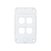 Pierlite MMDM Grid Plate Iconic 4-Gang (4 Dimmer Switch)