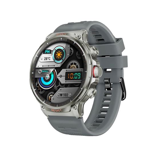 Promate IP67 1.85' Fitness Tracker Smartwatch with BT Calling Silver