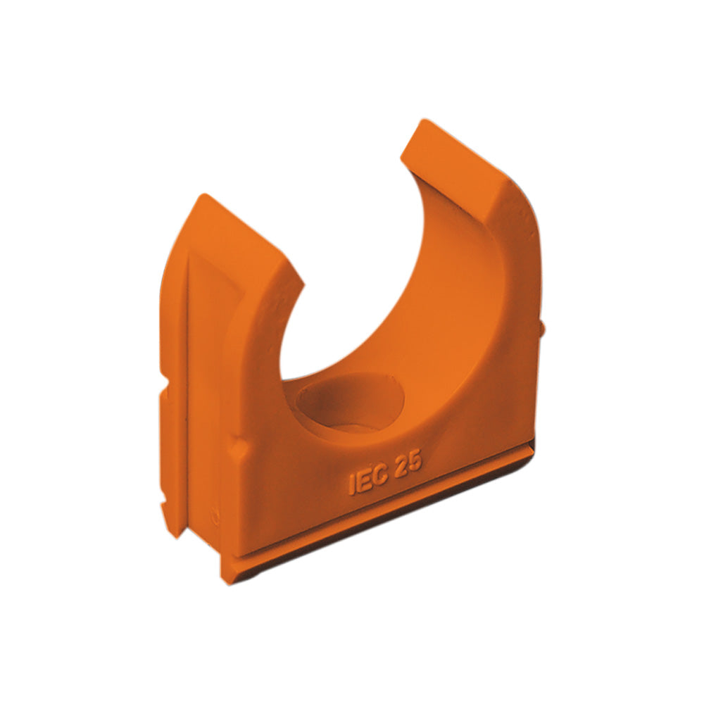 Conduit clip 50mm orange — Scott Electrical