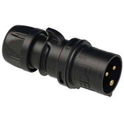 Emptec Plug 16Amp 3pole IP44 6h Black