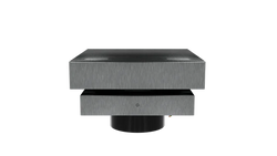 Ventpro Square Curb Roof Mounted Fan Stainless Steel 150mm Spigot