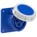 Emptec Socket 16Amp 3pole IP67 6h Panel Flanged Straight