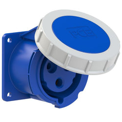 Emptec Socket 32Amp 3pole IP67 6h Panel Flanged Straight