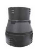 Realcold Plastic Inline reducer (Non-insulated) 200-150mm