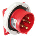 Emptec Plug 16Amp 5pole IP67 6h Panel Flanged Straight