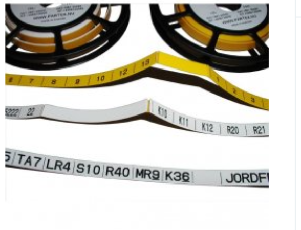 Partex Cable Marker PP+046 Flat Profile Yellow 17m CPD