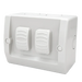 Zephyr Switch - Double Grey 10amp Waterproof IP53