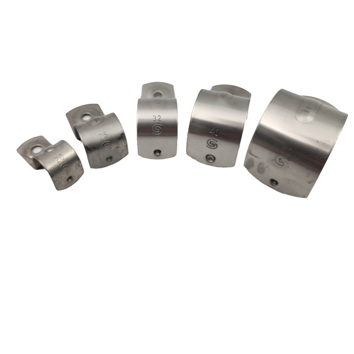 Black Smiths Saddle Half Stainless 25mm