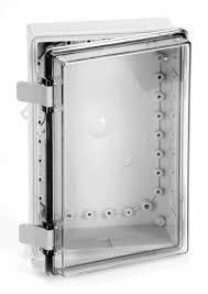 Vynco Enclosure 290x190x100mm ABS IP67 HIBOX Polycarb Clear Cover Hinged